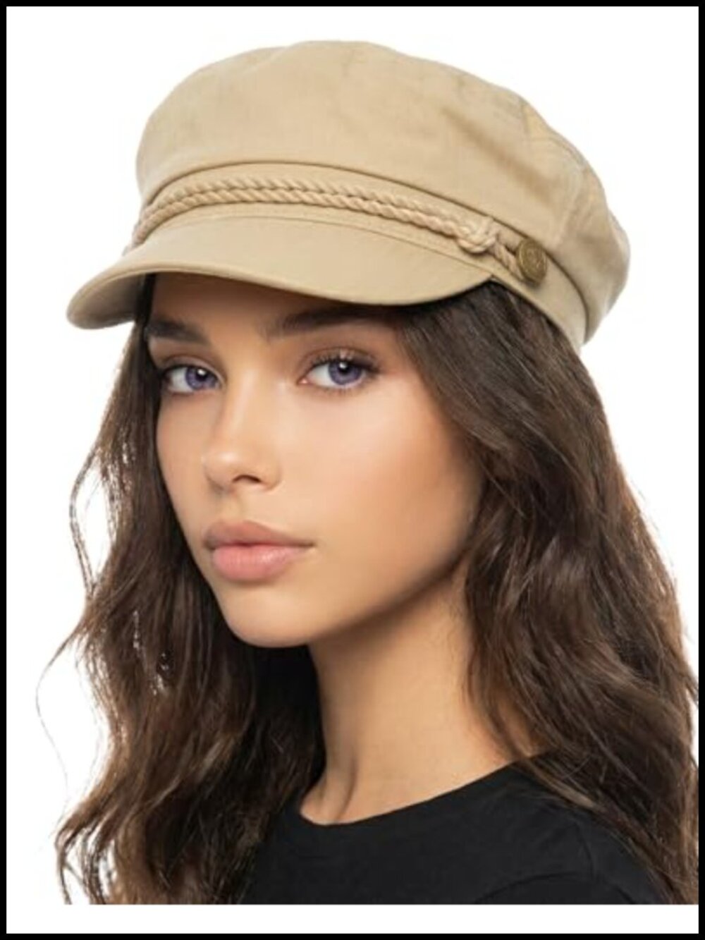 Cotton Newsboy Cap Greek Fisherman Hat Adjustable Women's Classic
